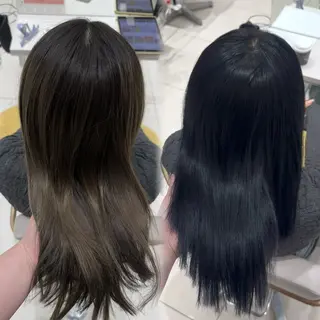 ミディアム カラー 内田 志乃のヘアスタイル