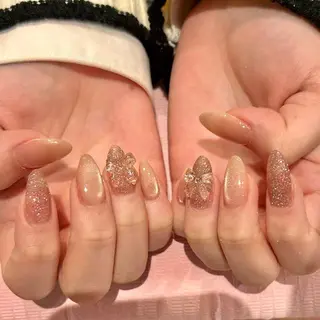 ネイル 🎀kira 長さだし💗モチ最高のネイルデザイン