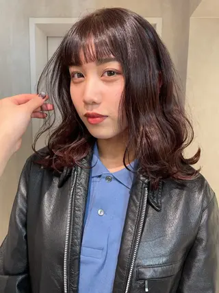 ミディアム カラー ナチュラル透明感🌱 小山美樹子のヘアスタイル