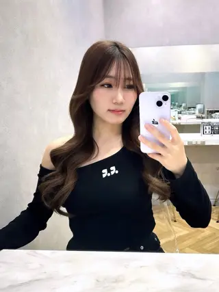 ロング カラー 🩷韓国ヘア/ヨシン モリ🩷Maikaのヘアスタイル