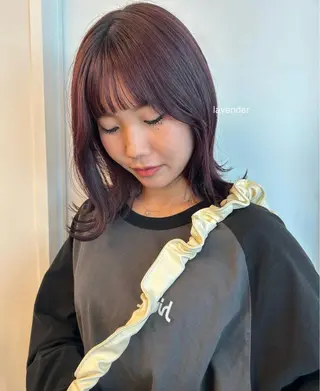 カラー yuzu /韓国ヘア / 透明感カラー🎀のヘアスタイル