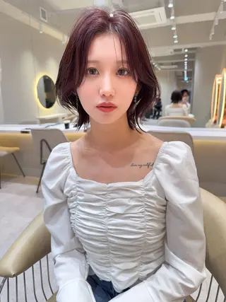 ショート カラー レイヤー❣️縮毛矯正 川村利幸のヘアスタイル