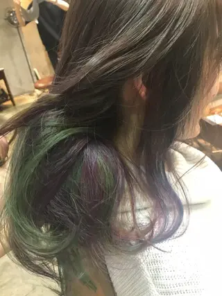 ミディアム カラー パーマ ヘアアレンジ メンズ キッズ ネイル マツエク・マツパ サロンドミルク 原宿のヘアスタイル