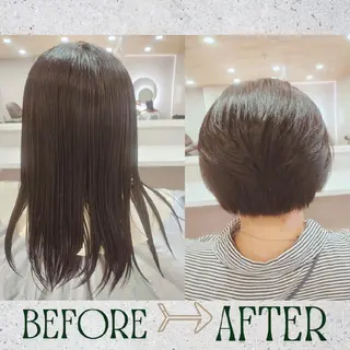 ショート GR 髪質改善トリートメント×ヘッドスパ【ジーアール】所属・🌺中村🌺毎日楽し くなる髪をご提案✨のヘアスタイル