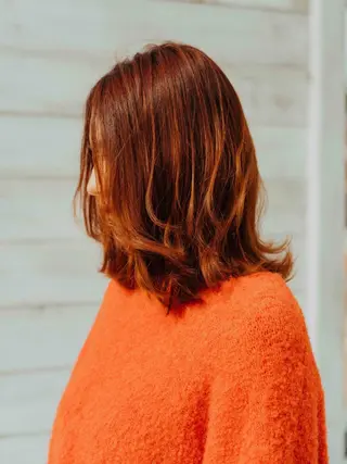 ミディアム カラー パーマ ヘアアレンジ メンズ キッズ ネイル マツエク・マツパ unu hair所属・藤井 仁紀のヘアスタイル