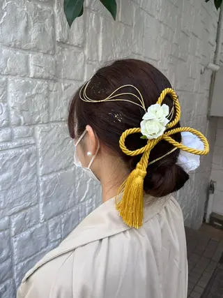 セミロング ヘアアレンジ カジュアルを女っぽく 𝗮𝘆𝗮𝗰𝗼のヘアスタイル