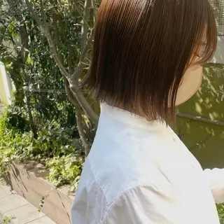 ミディアム カラー 齋藤 咲のヘアスタイル