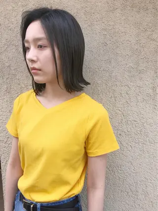 ミディアム カラー 下北沢 soiのヘアスタイル