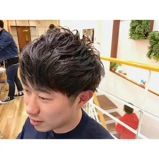 ショート パーマ メンズ Graph. （グラフ）立川🪽✨のヘアスタイル