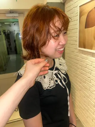 ミディアム カラー 透明感似合わせカラー 🍀あかり🍀のヘアスタイル