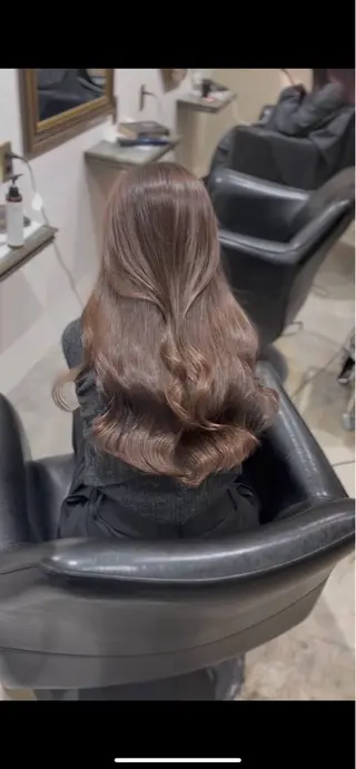 ロング カラー 韓国風・ブリーチなし ・あり後藤　一斗店長のヘアスタイル