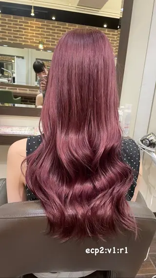 ロング カラー ‪るか/‪透明感 カラー/アレンジのヘアスタイル