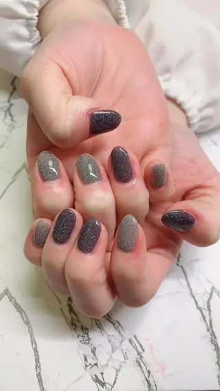 ネイル はな💎ネイル ワンホン、長さ出しのネイルデザイン