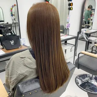 ロング カラー パーマ ヘアアレンジ メンズ mona/ ストレートスタイル✨のヘアスタイル