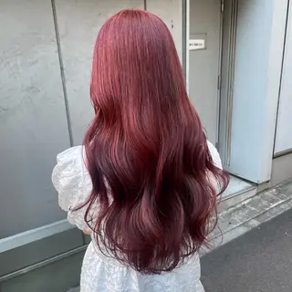 セミロング カラー 大人っぽ♡上品な暖色 ♡ブリーチなし♡のヘアスタイル