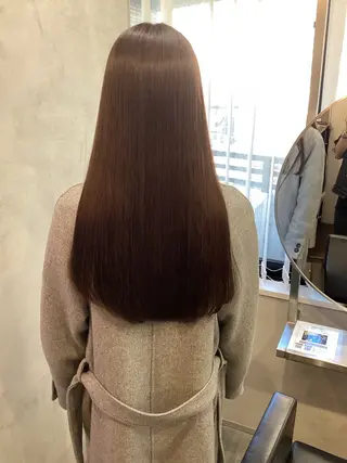 ロング 【髪質改善】 【酸性ストレート】のヘアスタイル
