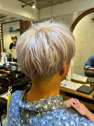 ショート カラー メンズ Hair   relaxation drop大森所属・佐藤槙哉 サトウシンヤのヘアスタイル