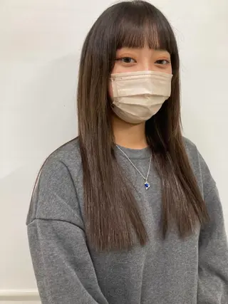 セミロング カラー ウルフレイヤー エクステ/kokiのヘアスタイル