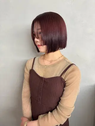 ショート カラー 顔周りレイヤー /kokoro🦮のヘアスタイル