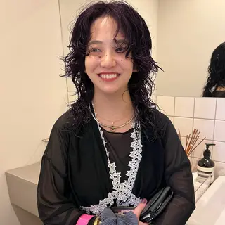 ミディアム 舟橋耀/ブリーチカラ ー/レイヤーカットのヘアスタイル