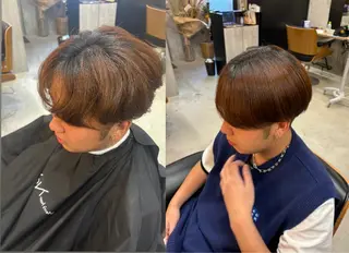 ショート Nozomu/地毛風 ストレート/パーマのヘアスタイル