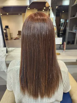ロング カラー 山田 もものヘアスタイル