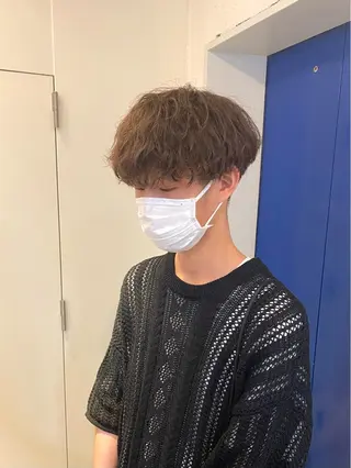 ショート パーマ メンズ JINKIメンズ特化 メンズカットパーマのヘアスタイル