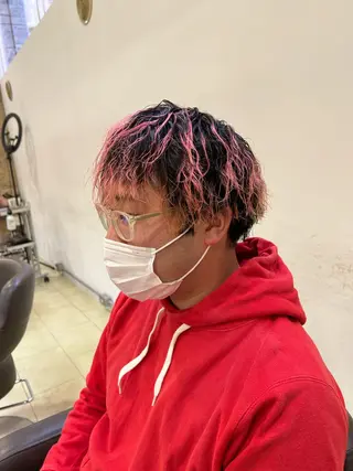 ショート パーマ メンズ 韓国🩶Y2Kネイル 💫くれはのネイルデザイン