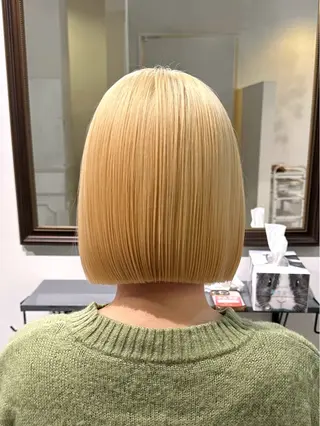 ミディアム カラー ハイトーン✨髪質 改善🫧/RYOのヘアスタイル