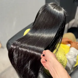 ロング パーマ ブリーチなしカラー I 髪質改善Ⅰたつやのヘアスタイル