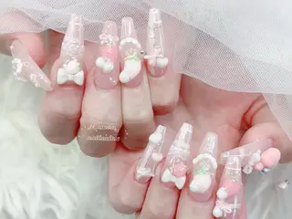 ネイル MoMoA Nail ネイル長さ出し専門店のネイルデザイン