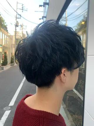 カラー パーマ ヘアアレンジ メンズ Moana by HEADLIGHT所属・tomoka／ デザインカラー🌺のヘアスタイル