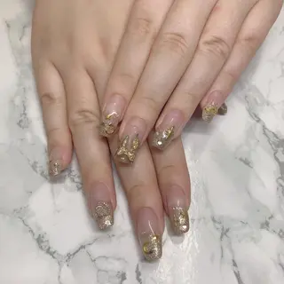 ネイル はな💎ネイル ワンホン、長さ出しのネイルデザイン