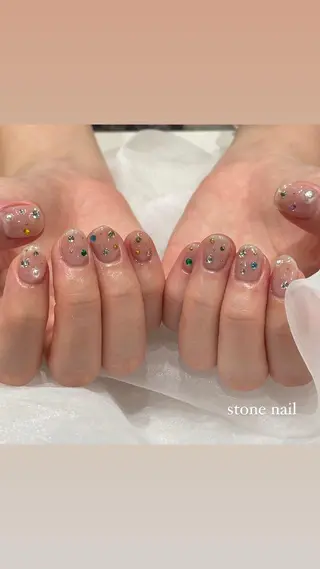 ネイル 淡色ネイル 🎀moeのネイルデザイン