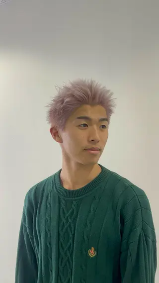 カラー メンズ 山本 梨華のヘアスタイル