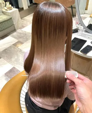 ロング カラー ❤️ブリーチなし💚 ダブルカラー平野実花のヘアスタイル