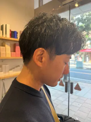 ショート メンズ 藤崎百道メンズカット Zina/森井唯央のヘアスタイル