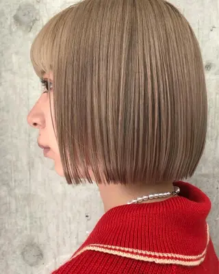 ショート ボブ×縮毛矯正 ryotaのヘアスタイル