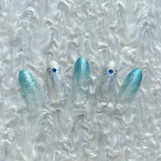 ネイル セプトアカデミー 西川のネイルデザイン