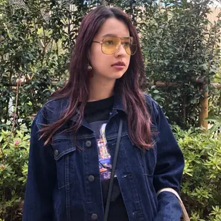 ロング カラー ウルフカット／吉村 桃子のヘアスタイル