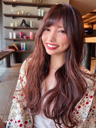 ロング 栗原 瑠世のヘアスタイル