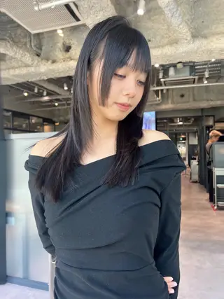 ロング 銀座/韓国/ワンホン 🤍艶髪🖤nahoのヘアスタイル