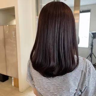 ミディアム カラー ボブウルフ／ボブ Satsuki【名駅のヘアスタイル