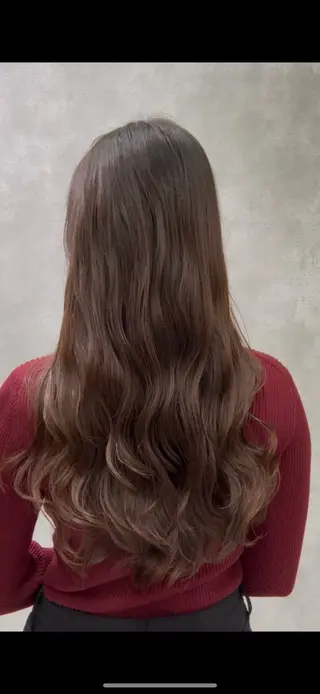 ロング パーマ 【レイヤーカット】 関根【コテ巻パーマ】のヘアスタイル