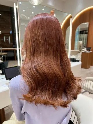 ロング カラー 韓国レイヤー🇰🇷 韓国研修◎渋谷カイトのヘアスタイル