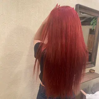 ロング カラー present  hair works所属・押田 野乃花のヘアスタイル