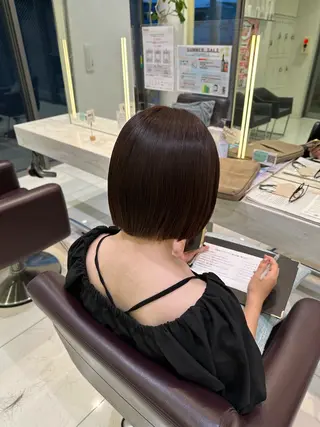 ショート カラー 似合わせレイヤー 海外風レイヤーmioのヘアスタイル