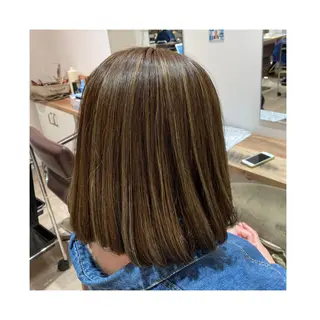 ミディアム 前田 梨沙のヘアスタイル