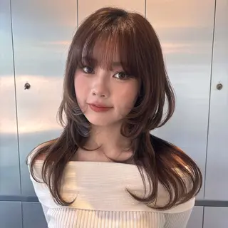 セミロング 透明感/韓国ヘア/ miyu 🎀のヘアスタイル