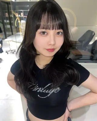 ミディアム 顔周り🇰🇷韓国 レイヤー/モエのヘアスタイル
